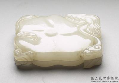 图片[2]-Jade box in the shape of a persimmon, Qing dynasty (1644-1911)-China Archive